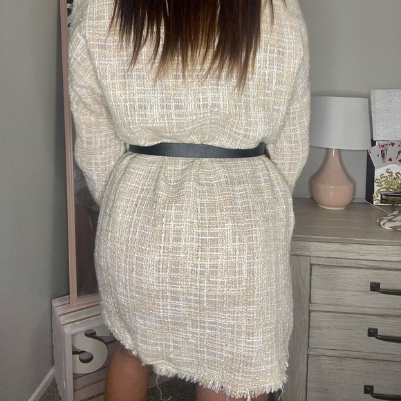 NWOT SKULLHOUSE TWEED FLANNEL DRESS - Picture 4 of 9